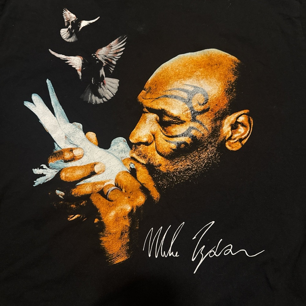 Black Graphic Tee-MIKE TYSON MENS SHIRT